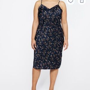 41 Hawthorn Navy Floral Midi Dress